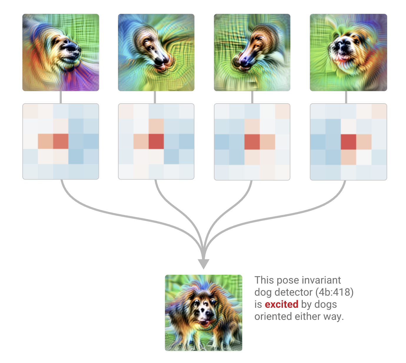 Pose-invariant dog-head detector evidence